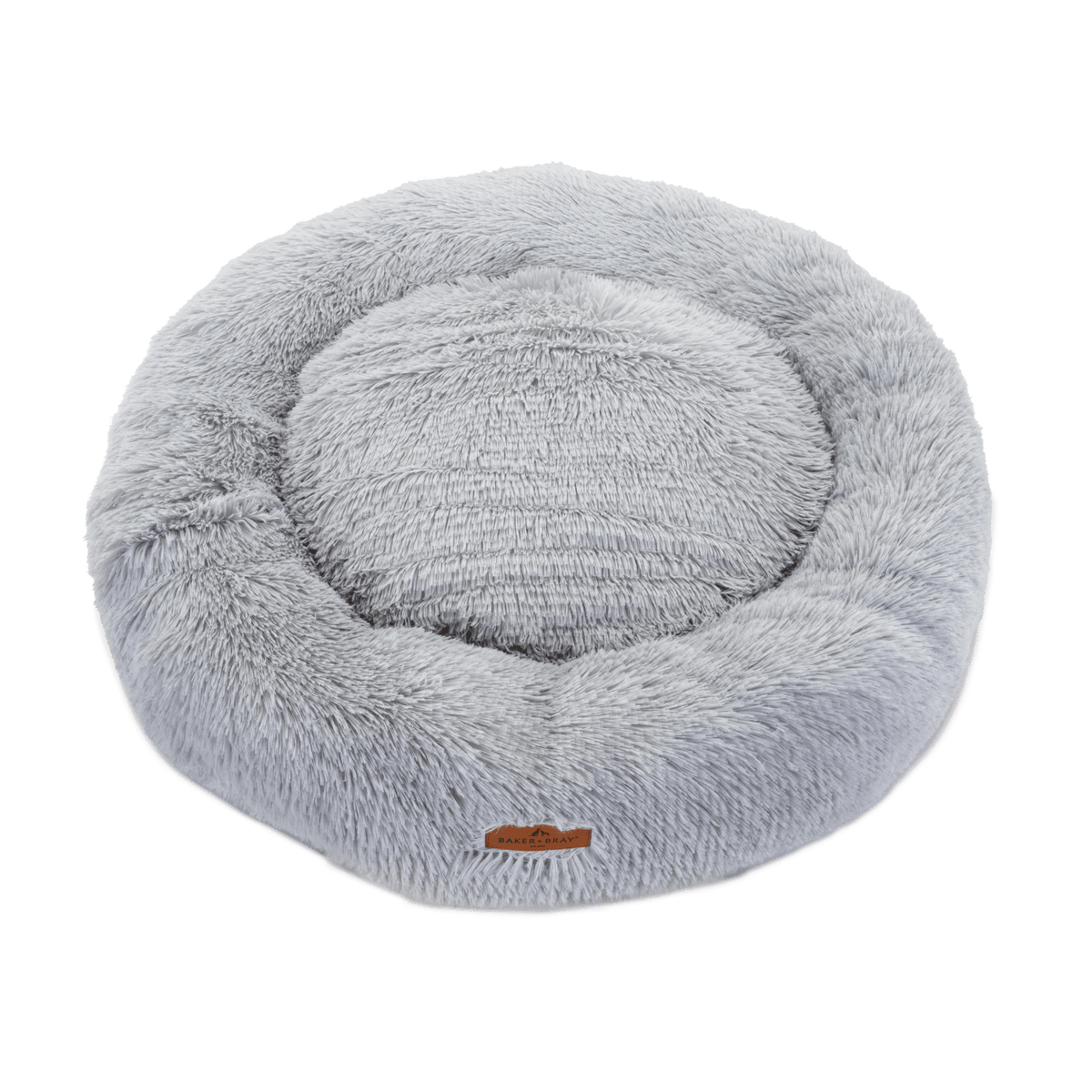 The Donut - Eco Friendly Luxury Calming Donut Dog Bed, Light Grey