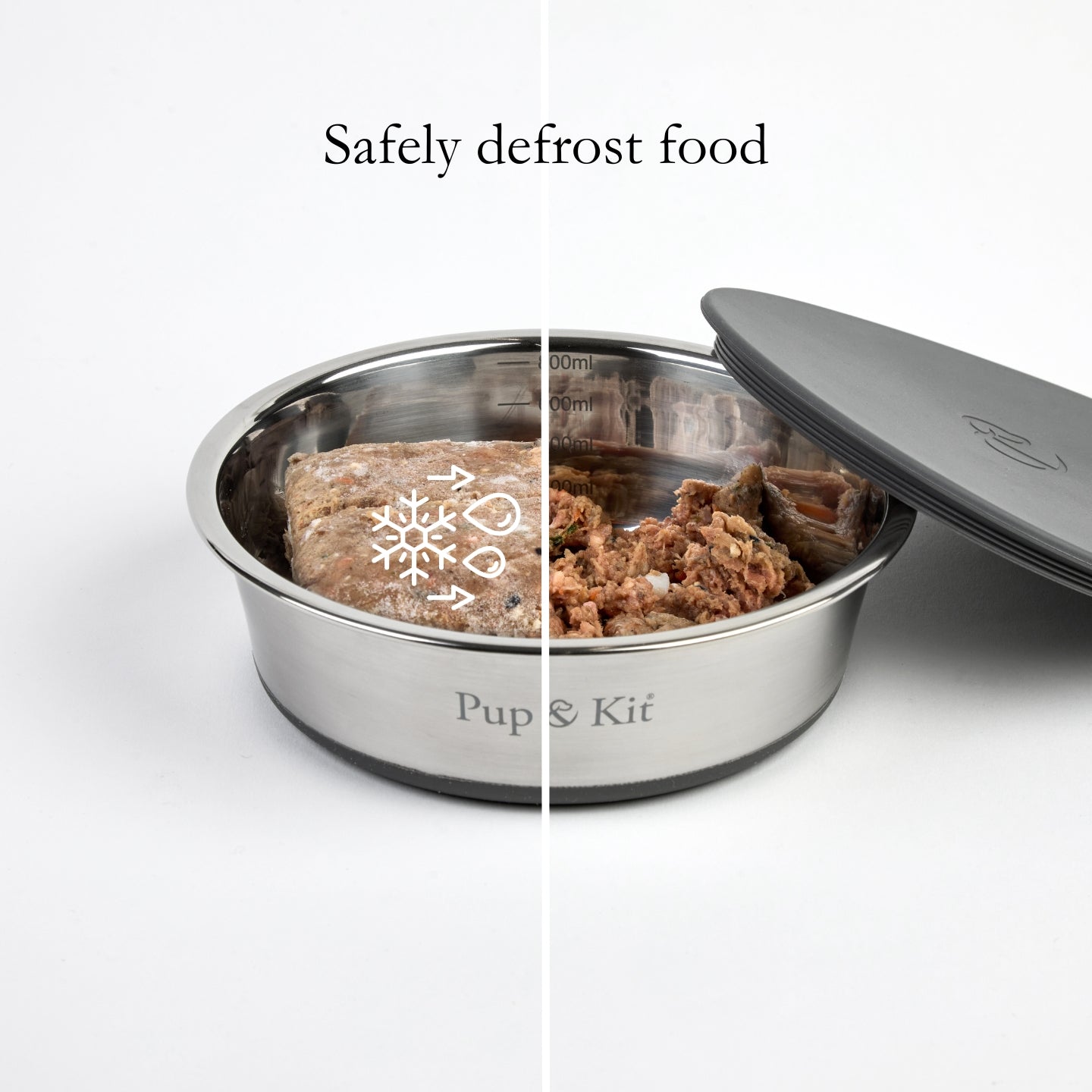 Lid-it Pet Bowl with Stay-Fresh Lid