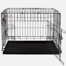 Load image into Gallery viewer, Lords &amp; Labradors Heavy Duty Black Deluxe Dog Crate