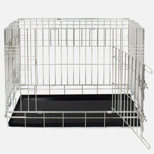 Load image into Gallery viewer, Heavy Duty Silver Deluxe Dog Crate