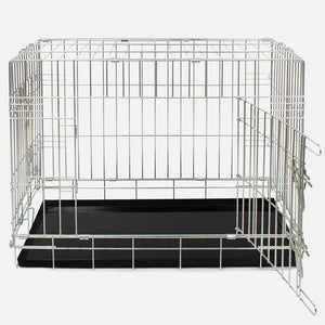 Heavy Duty Silver Deluxe Dog Crate