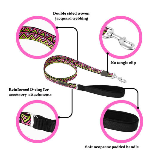 Go-Cee Strong Every Day Dog Lead - Lantana - Neerdog