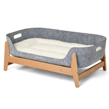 Load image into Gallery viewer, Pup &amp; Kit PetNest Felt Bed &amp; Raised Stand