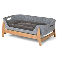 Load image into Gallery viewer, Pup &amp; Kit PetNest Felt Bed &amp; Raised Stand