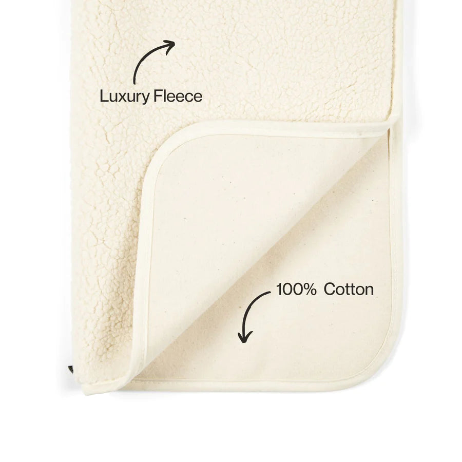 Pup & Kit Pet Protector Waterproof Pet Blanket - cosy sherpa fleece - natural
