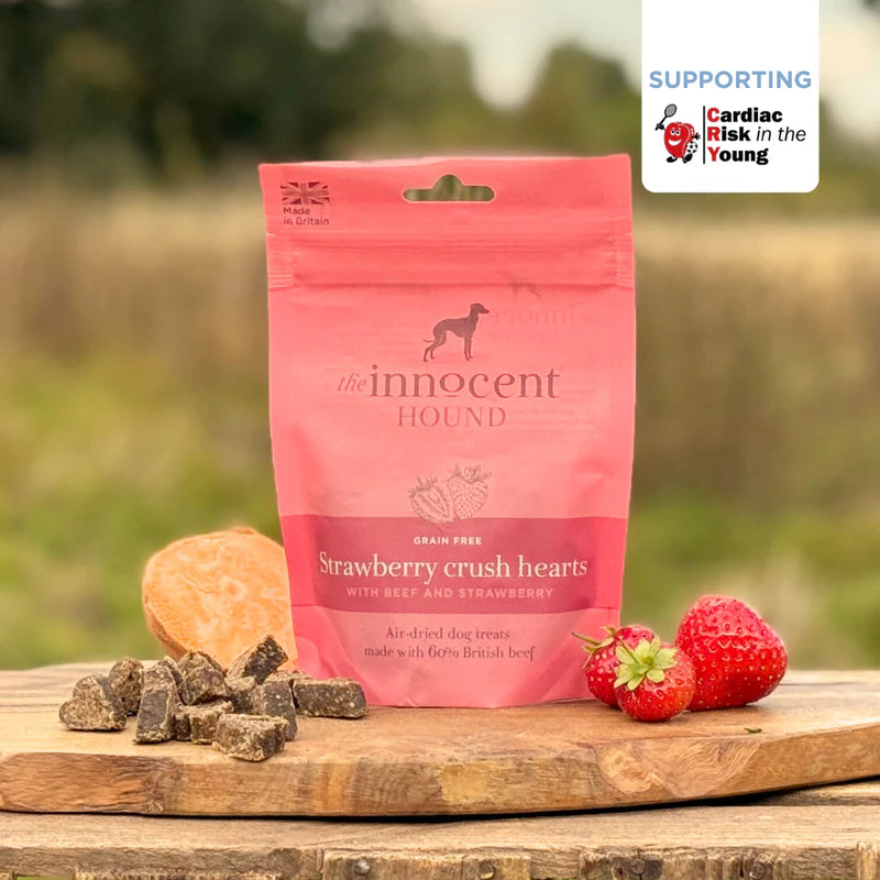 100% Natural Strawberry Crushed Hearts (with beef) - The Innocent Hound