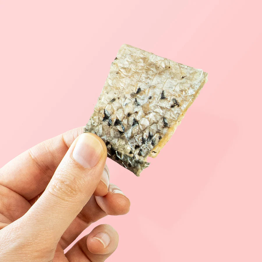 Natural Salmon Skin Snacks Dog Chews - Fisher's