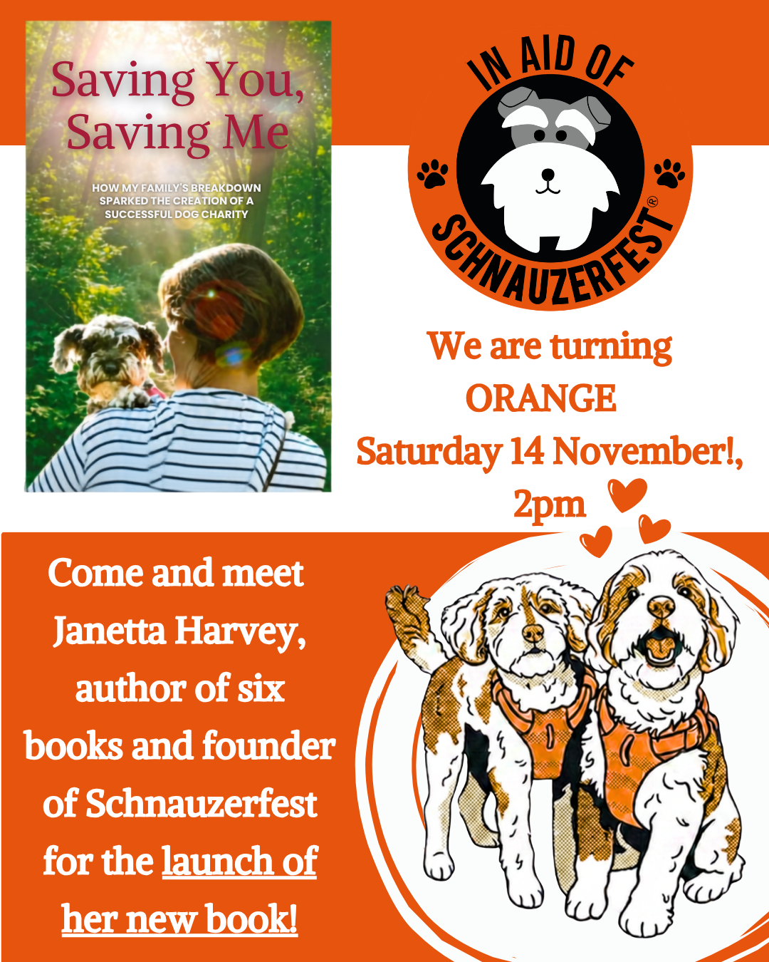 Saving Me, Saving You - Janetta Harvey Book Launch