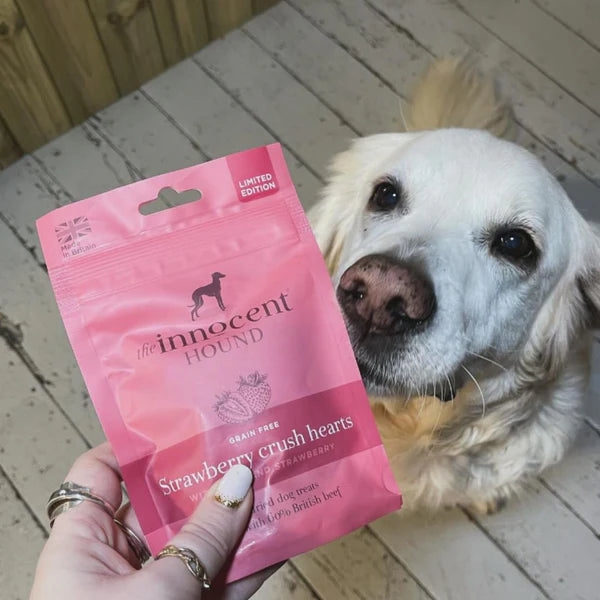 100% Natural Strawberry Crushed Hearts (with beef) - The Innocent Hound
