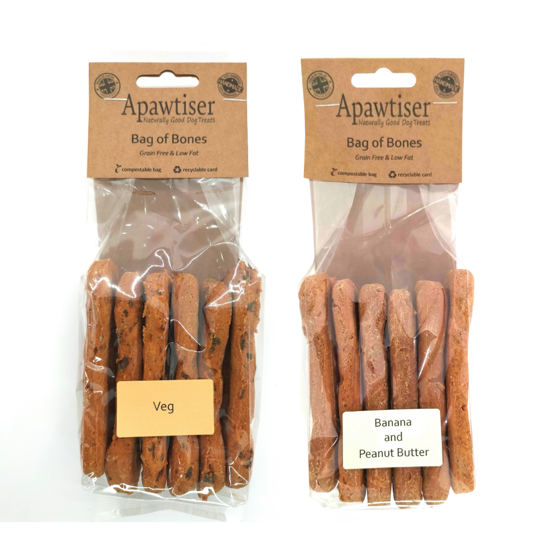 packet of apawtiser bone shaped biscuits