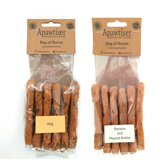 packet of apawtiser bone shaped biscuits