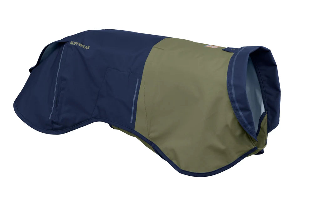 ruffwear sun shower raincoat in midnight blue
