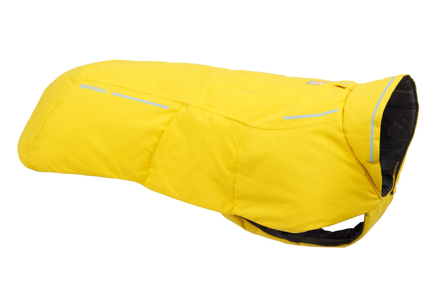 ruffwear vert jacket in mineral yellow