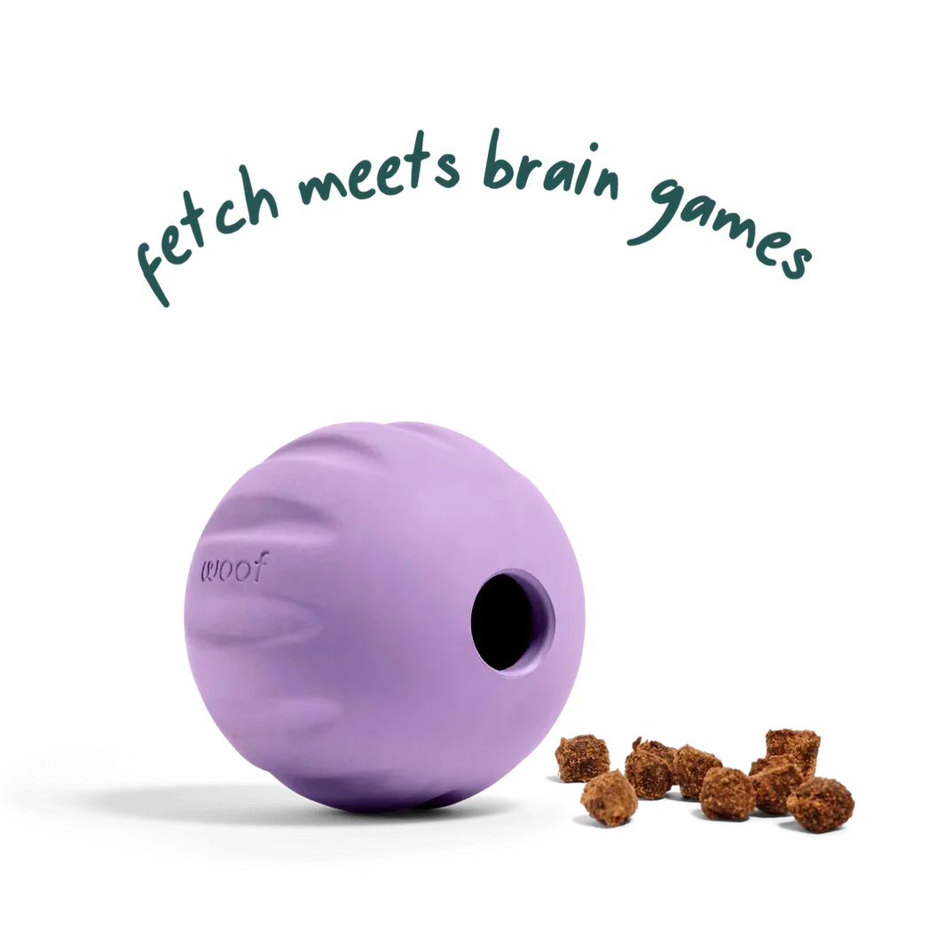 Woof Flyball 2-in-1 Dog Ball & Puzzle Toy – 3 Pack