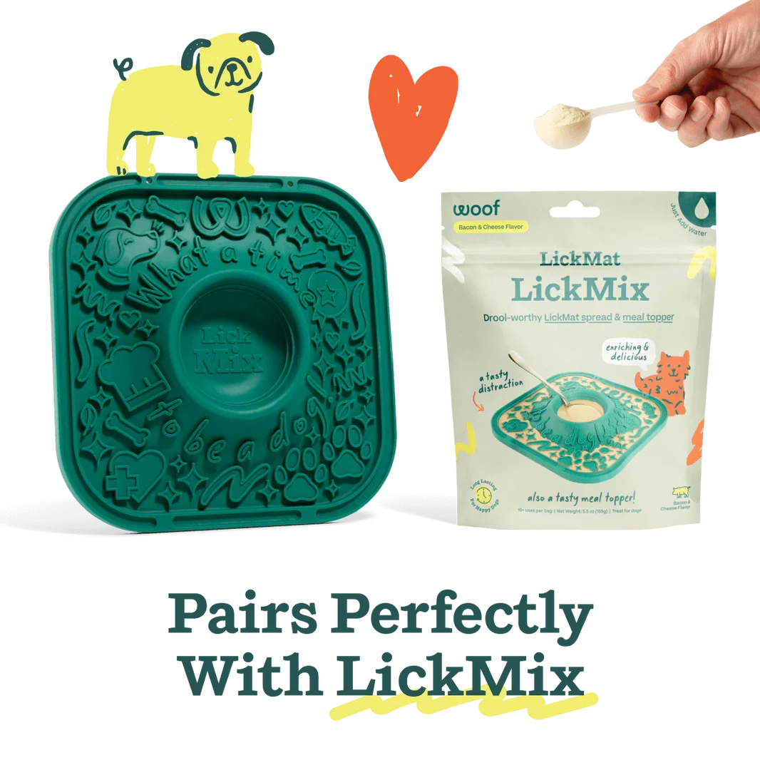 Woof Dog LickMat with Suction Cups