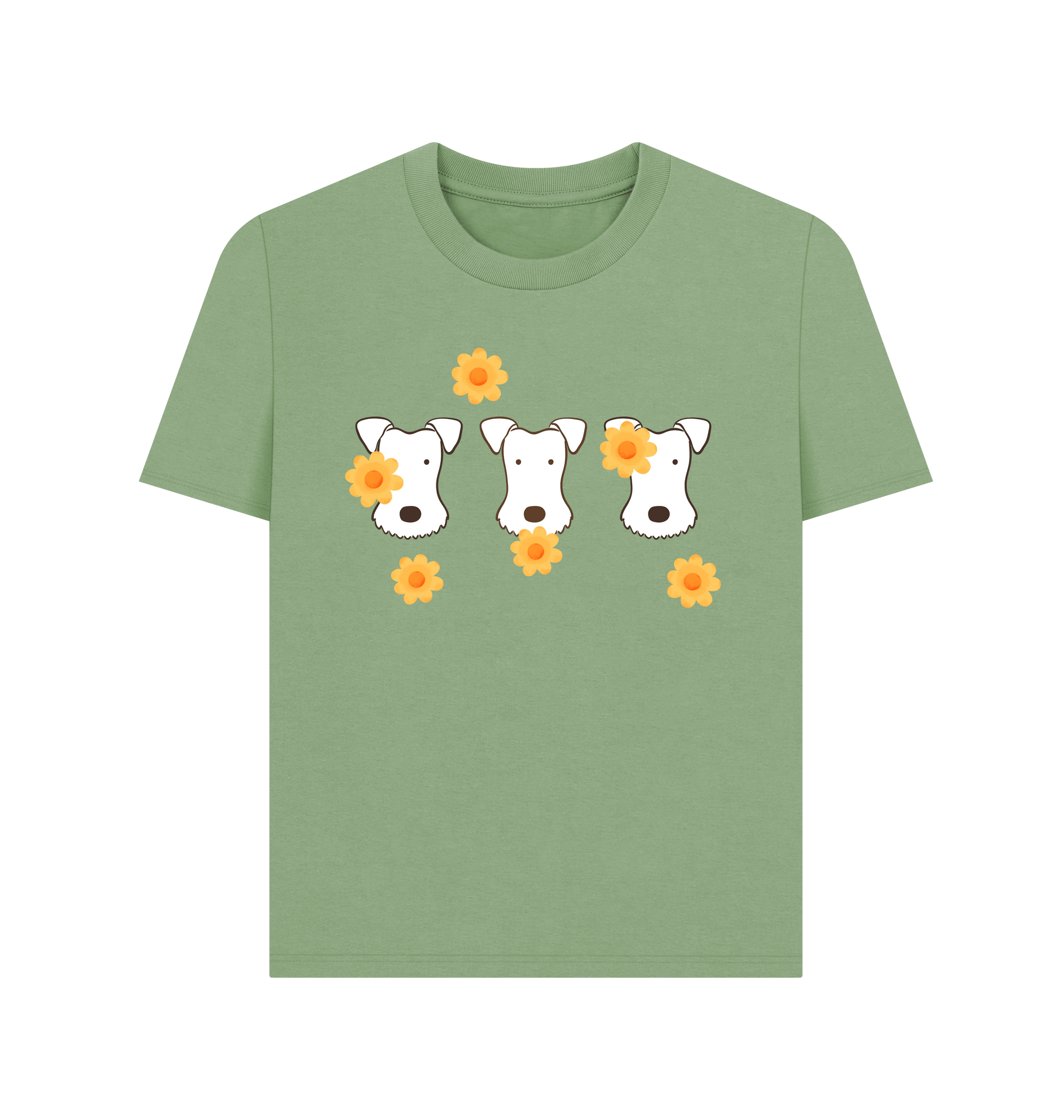 Sage Printed T-shirt Front