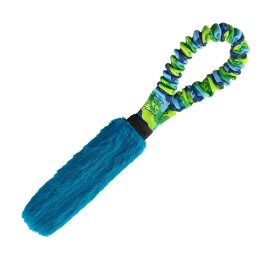 Pocket Fauxtastic | Faux Fur Pocket Tug | Tug-E-Nuff: Green Pattern