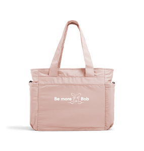 Fresh Pink Be More Bob every day tote bag