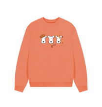 Load image into Gallery viewer, Apricot Printed Sweater Front