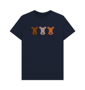 Navy Blue Printed T-shirt Front