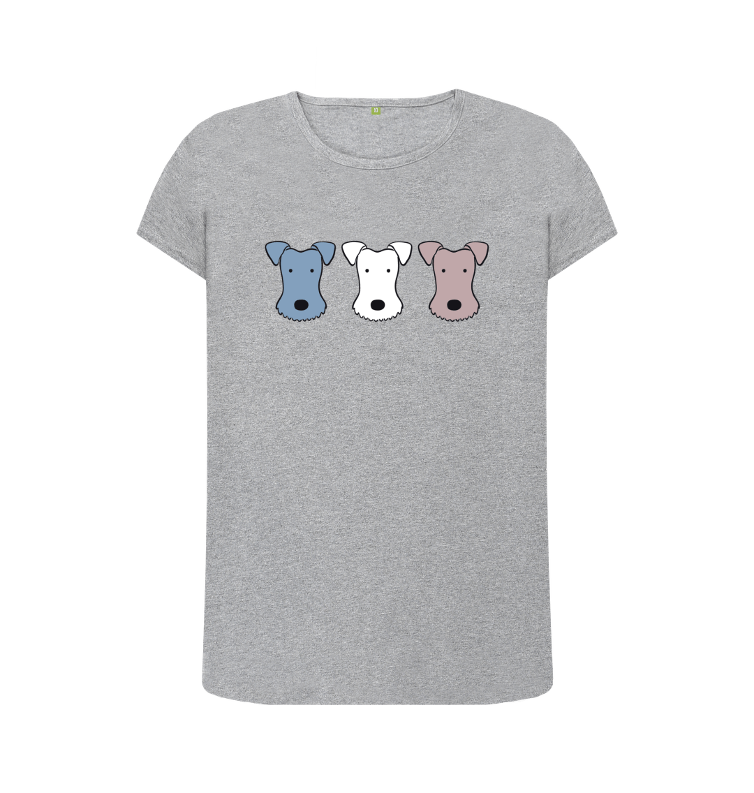 Athletic Grey Foxy! Fox Terrier T-Shirt