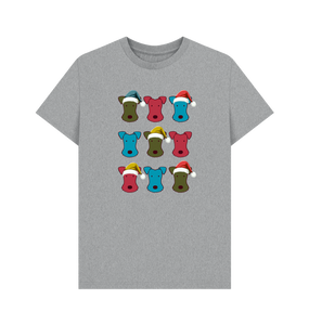 Athletic Grey Printed T-shirt Front