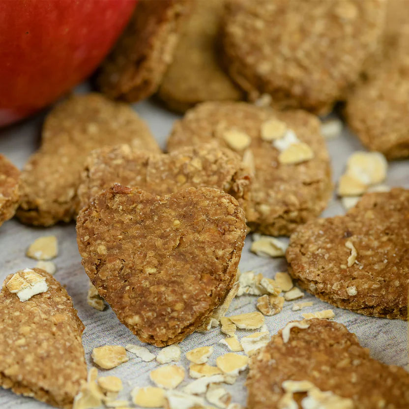 Apple & Banana Oaty Hearts - Hypoallergenic - Apawtiser