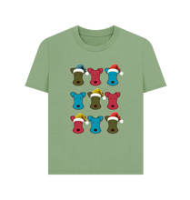 Load image into Gallery viewer, Sage Printed T-shirt Front