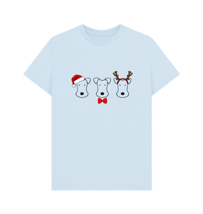 Sky Blue Foxy Christmas - men's tshirt