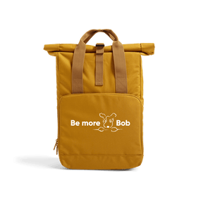 Mustard Be More Bob roll top backpack