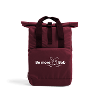 Load image into Gallery viewer, Burgundy Be More Bob roll top backpack