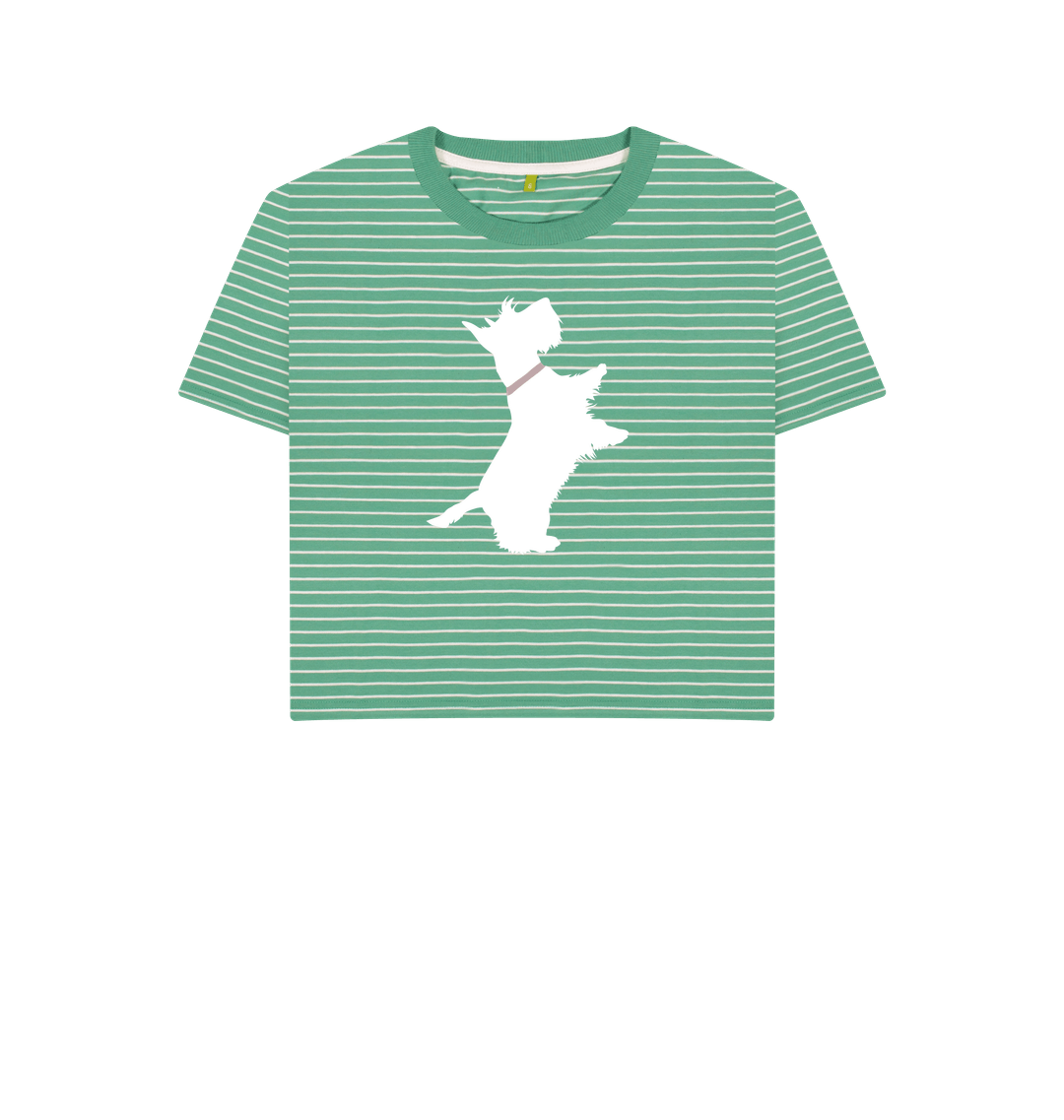 Green Stripes Printed T-shirt