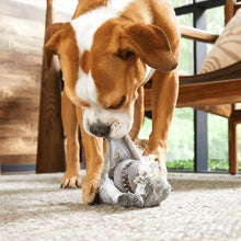 Load image into Gallery viewer, Bark Hare Dog toy being played with by dog
