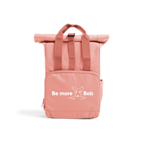 Load image into Gallery viewer, Blush Pink Be More Bob mini rolltop backpack