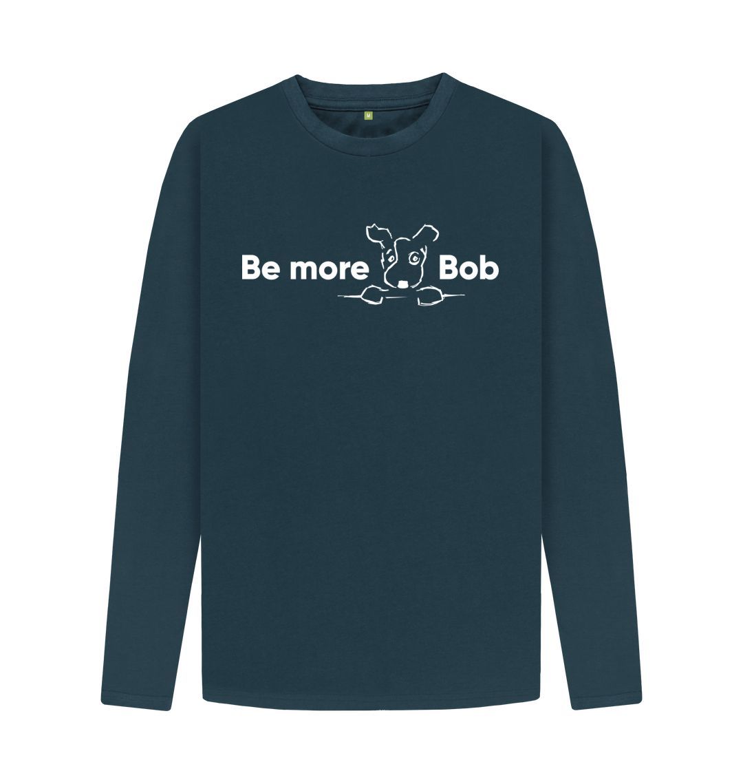 Denim Blue Be More Bob Men's Long-Sleeve T-Shirt - Various Colours