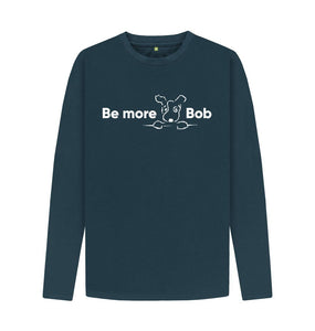 Denim Blue Be More Bob Men's Long-Sleeve T-Shirt - Various Colours