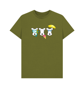 Moss Green Printed T-shirt