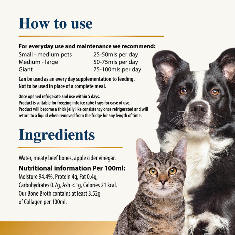 Beef Bone Broth for dogs - Karnlea