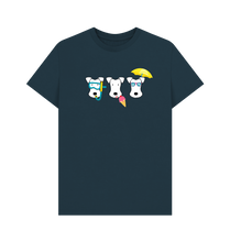 Load image into Gallery viewer, Denim Blue Printed T-shirt