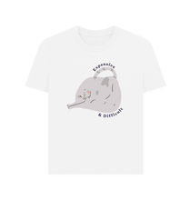Load image into Gallery viewer, White Printed T-shirt Front