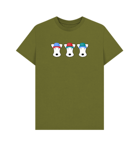 Moss Green Printed T-shirt