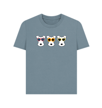 Load image into Gallery viewer, Stone Blue Printed T-shirt