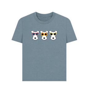 Stone Blue Printed T-shirt
