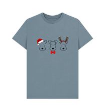 Load image into Gallery viewer, Stone Blue Foxy Christmas - men&#39;s tshirt