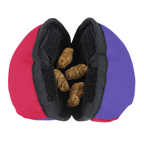 The Clam - Treat dispensing training toy: Orange & Blue