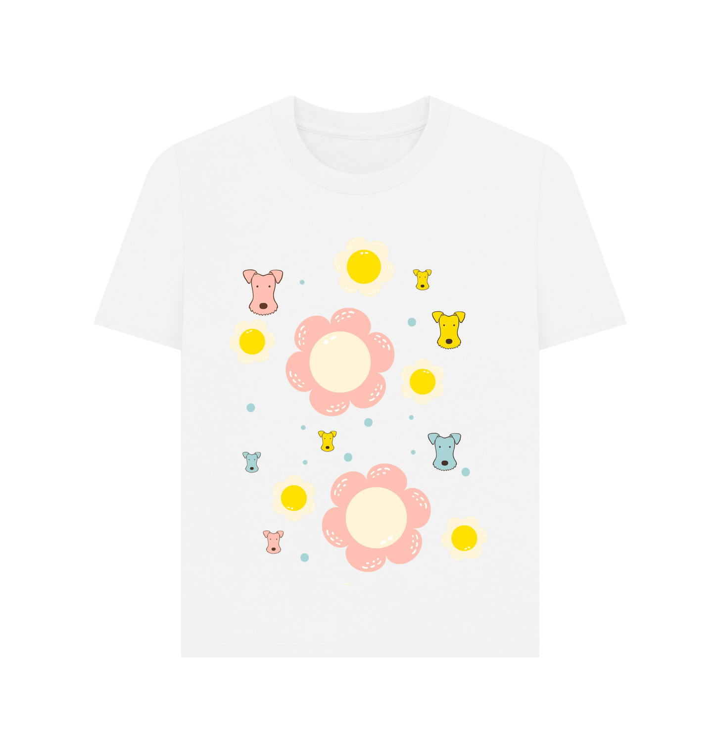 White Printed T-shirt Front