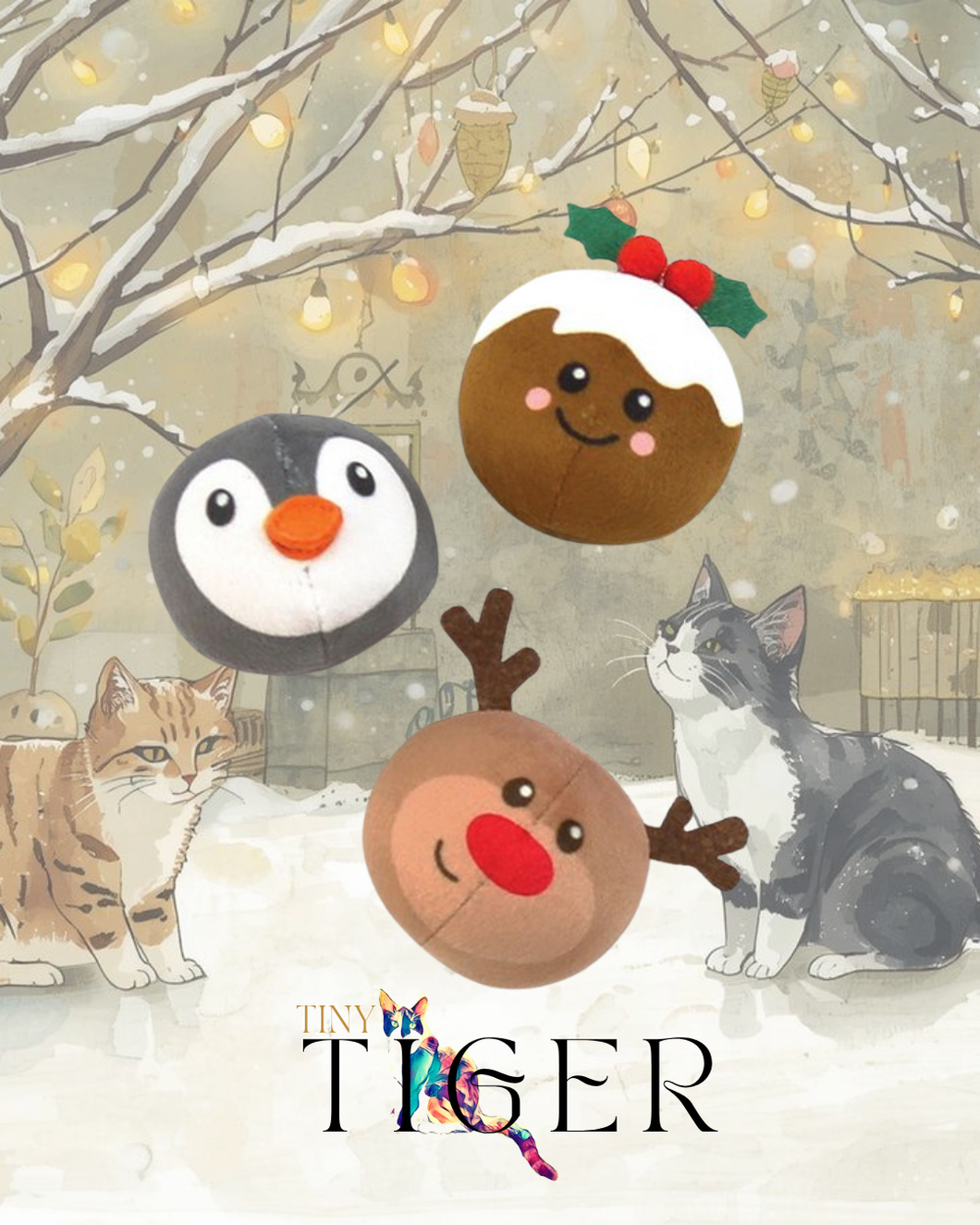Festive Ping Pong Balls Cat Toy