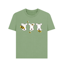 Load image into Gallery viewer, Sage Printed T-shirt Front