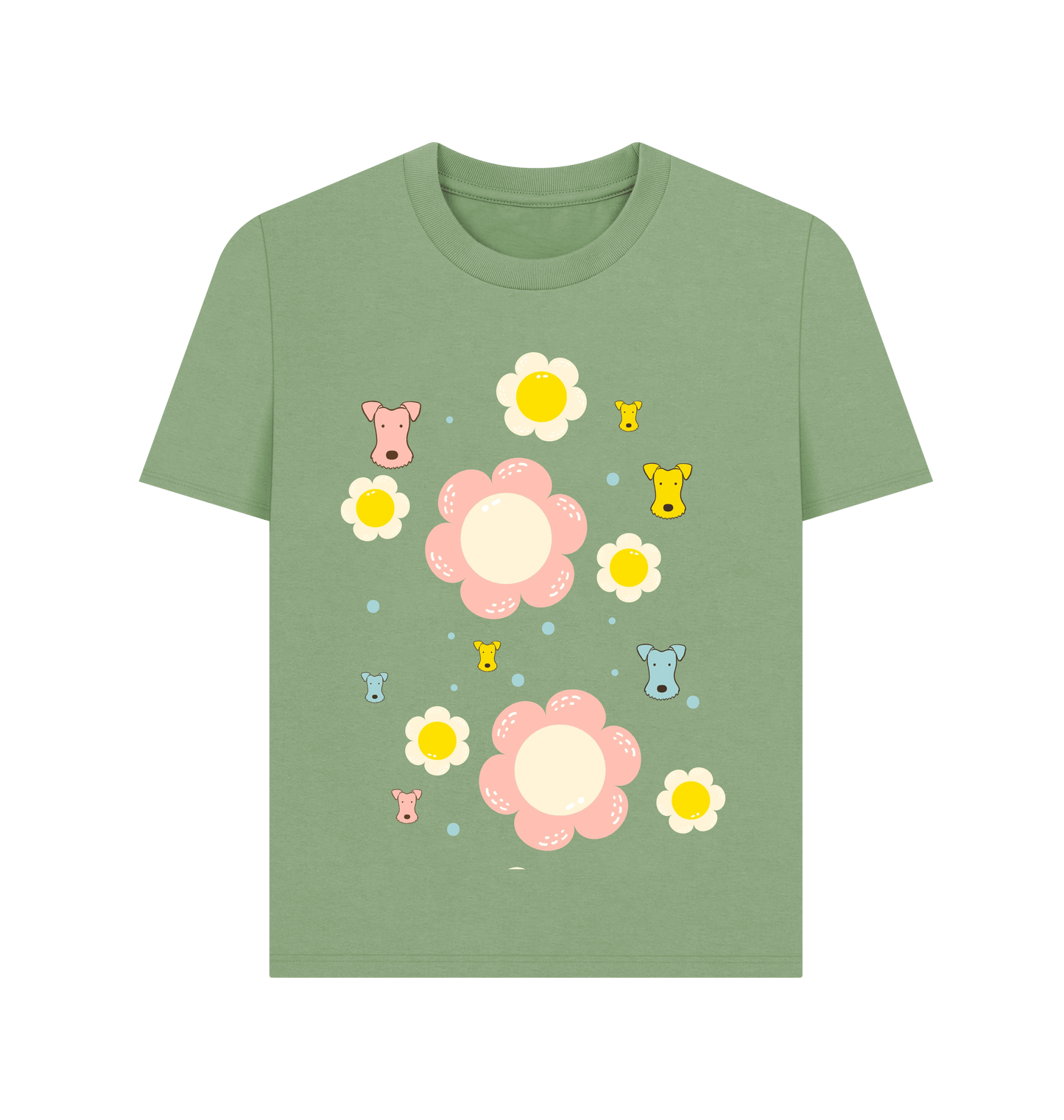 Sage Printed T-shirt Front