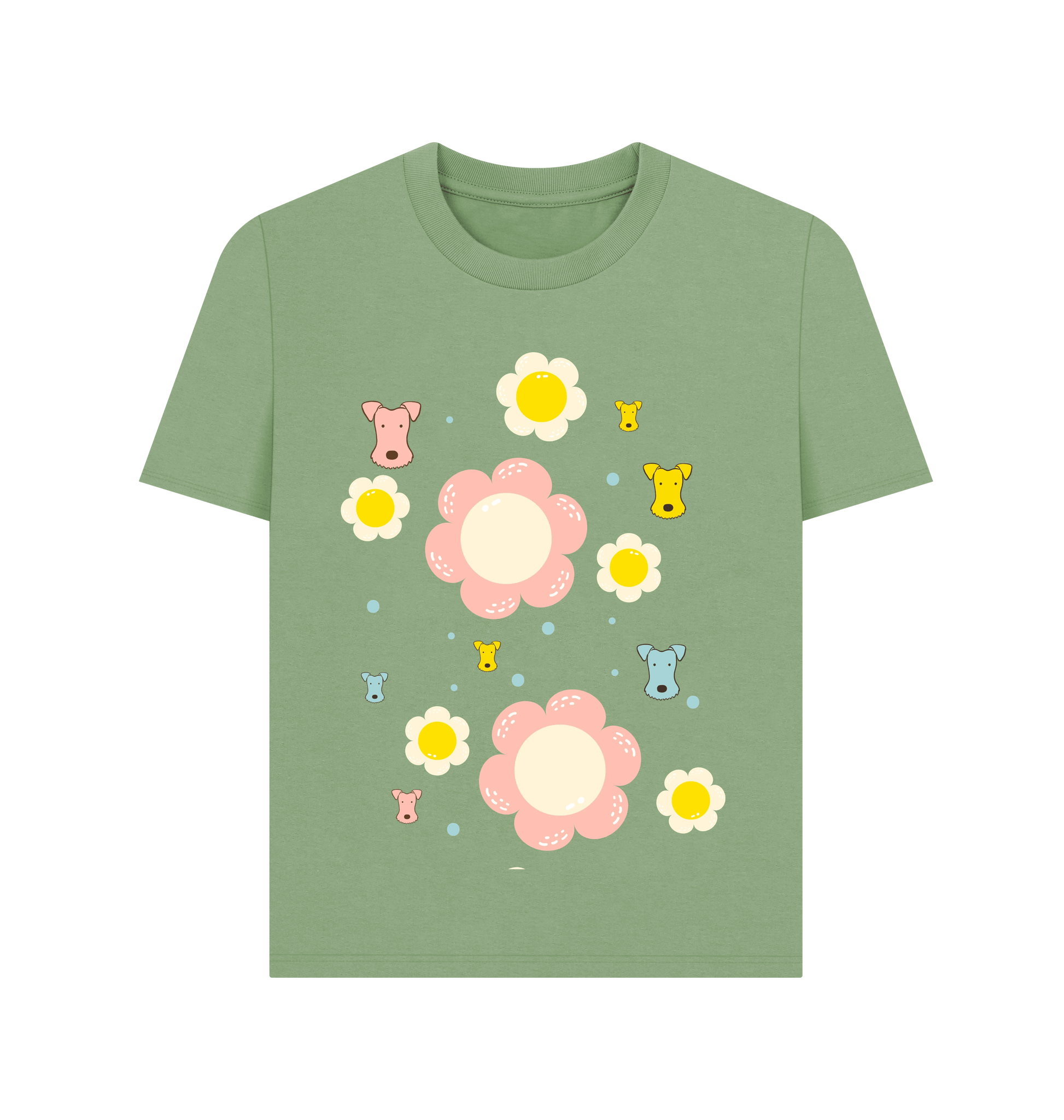 Sage Printed T-shirt Front